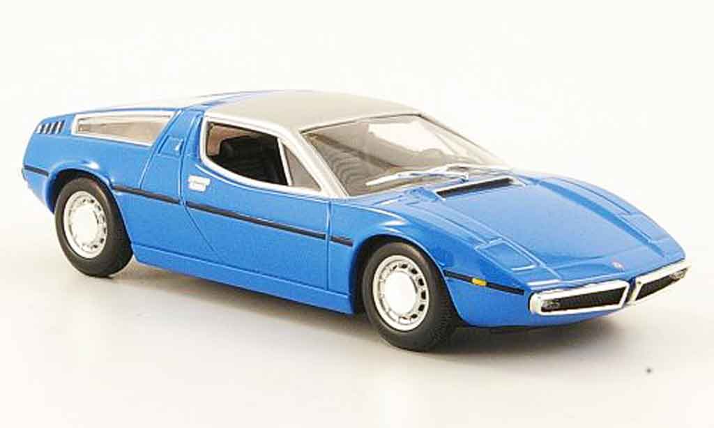 Maserati Bora 1/43 Minichamps blauw 1972 modelauto