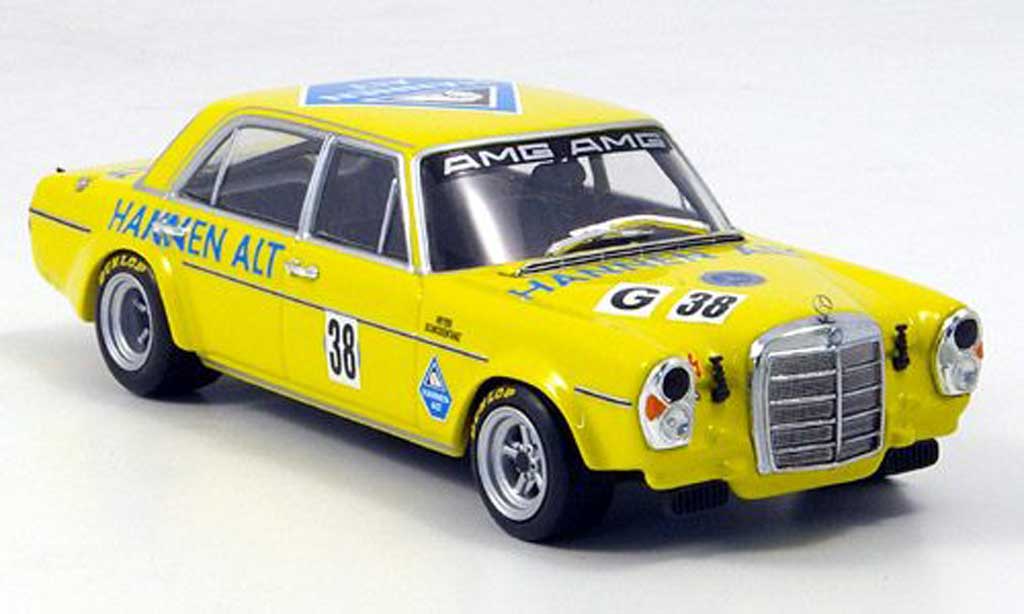 Mercedes 300 SEL 1/43 Minichamps SEL 6.8 AMG Heyer Hockenheim 1971 modelauto