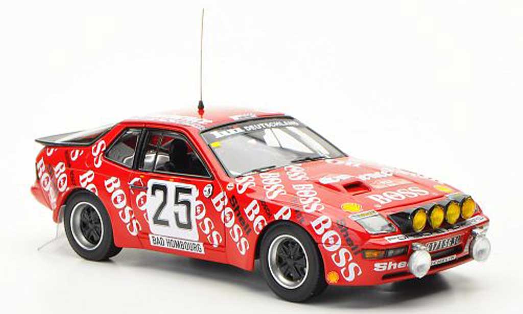 Porsche 924 1982 1/43 Minichamps 1982 Carrera GTS No.25 Boss Barth / Kussmaul Rally Monte Carlo modelauto