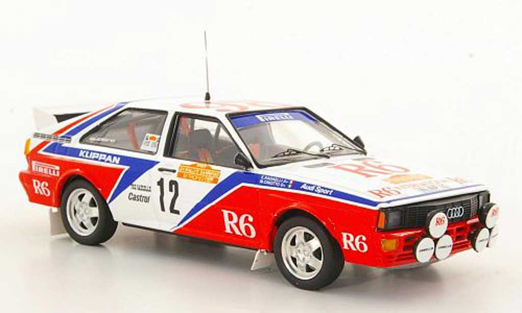 Audi Quattro 1/43 Trofeu No.6 M.Cinotto / E.Radaelli Rally San Remo 1982 modelauto