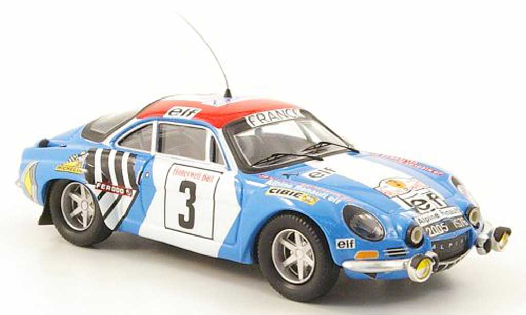 Alpine A110 1/43 Trofeu 1600S No.3 Nicolas/DelferrierRally Marokko 1974 modelauto