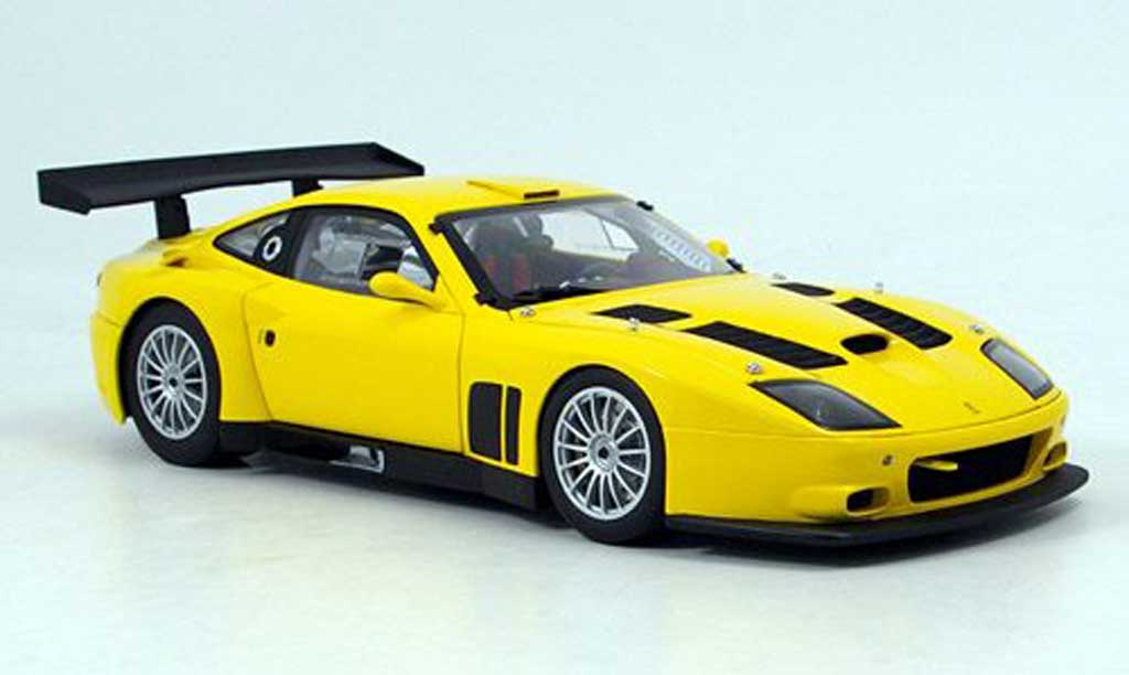 Ferrari 575 GTC 1/18 Kyosho GTC geel 2004 modelauto