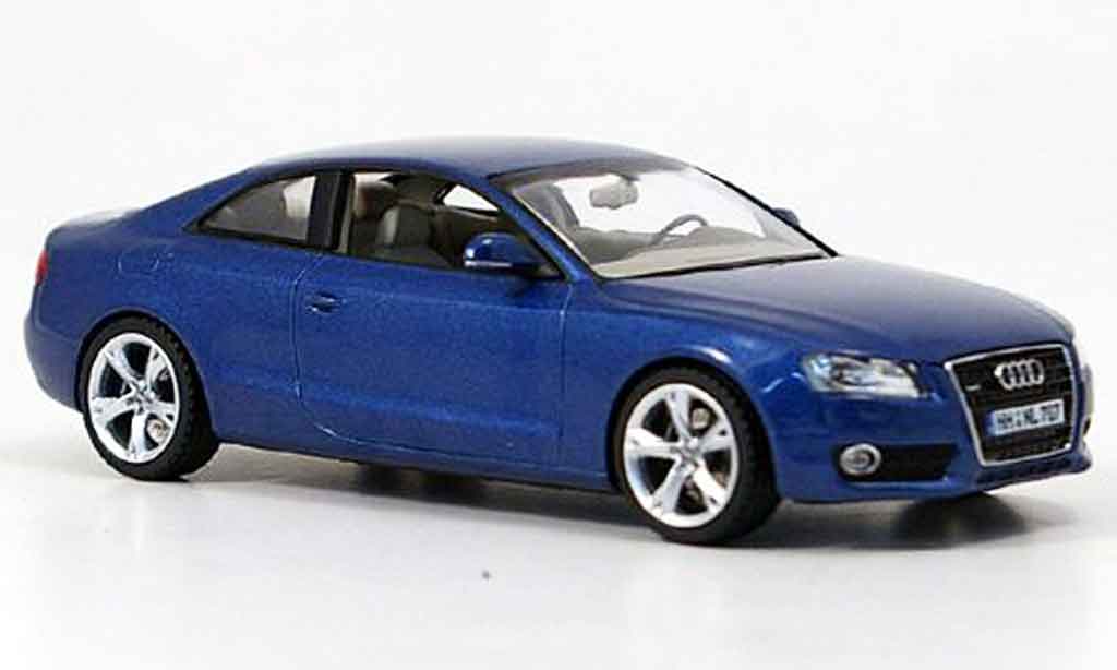 Audi A5 1/43 Schuco blauw 2007 modelauto