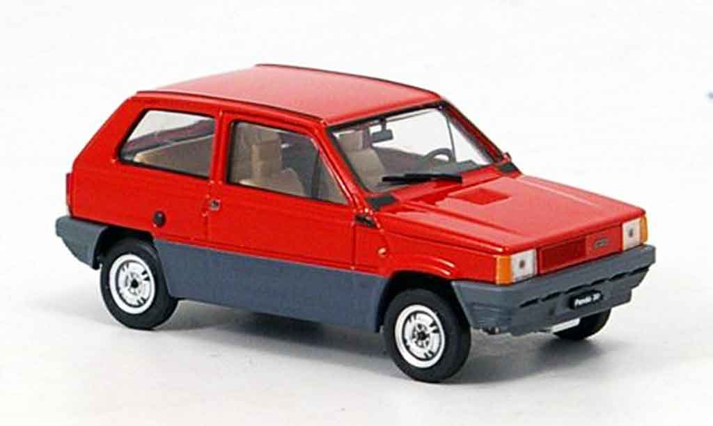 Fiat Panda 1/43 Brumm 30 rood 1980 modelauto