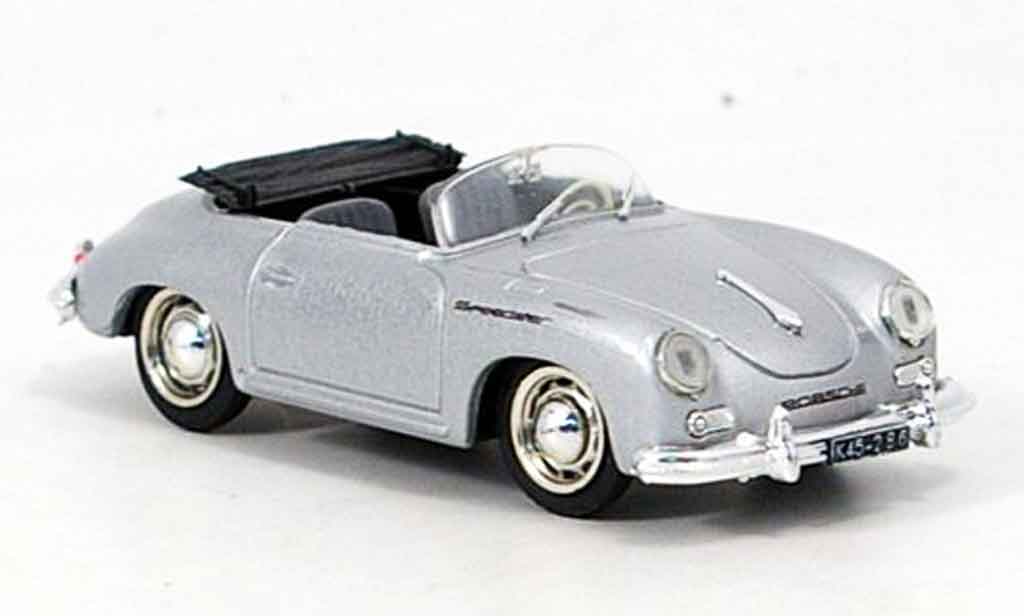 Porsche 356 1952 1/43 Brumm 1952 A Speedster grijs metallic modelauto