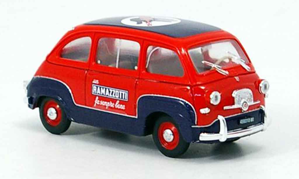 Fiat 600 1/43 Brumm Multipla Ramazzotti 1960 modelauto