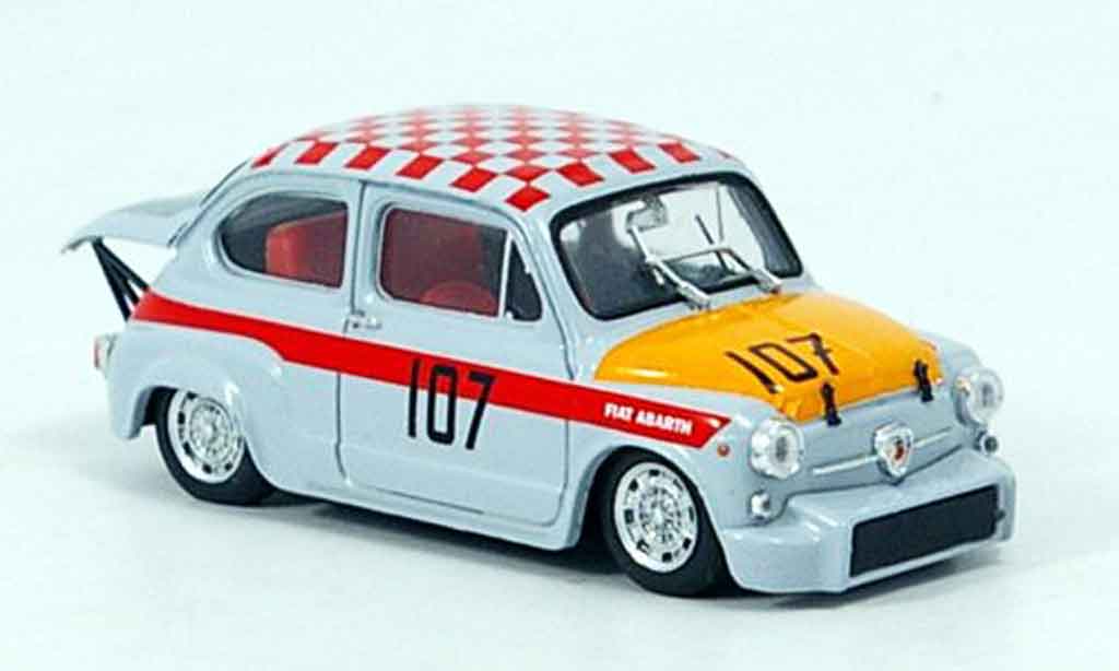 Fiat 500 1/43 Brumm Abarth 1000 No.107 km Nurburgring 1967 modelauto