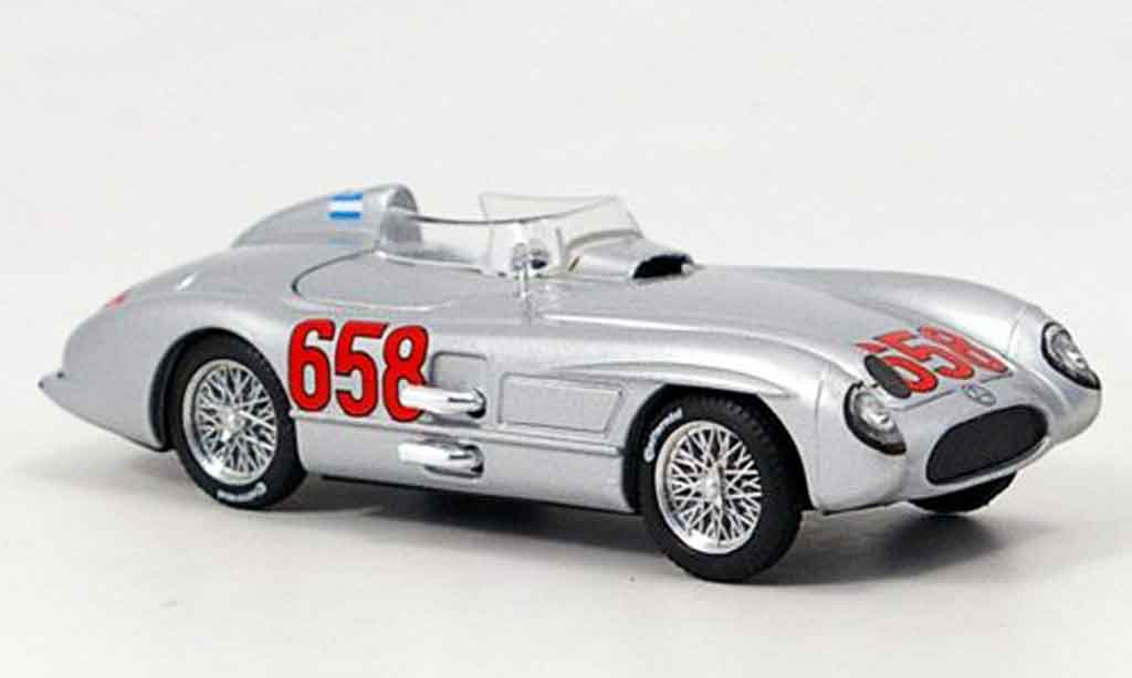 Mercedes 300 SLR 1/43 Brumm SLR No.658 Fangio Mille Miglila 1955 modelauto