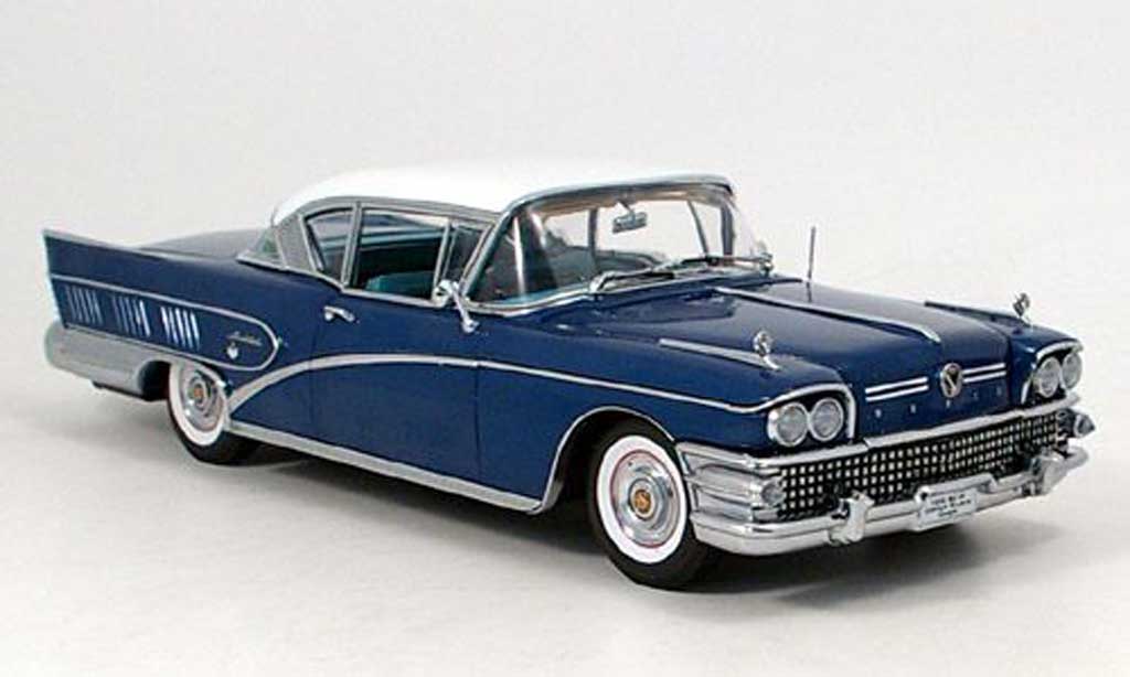 Buick Limited 1/18 Sun Star riviera blauw 1958 modelauto