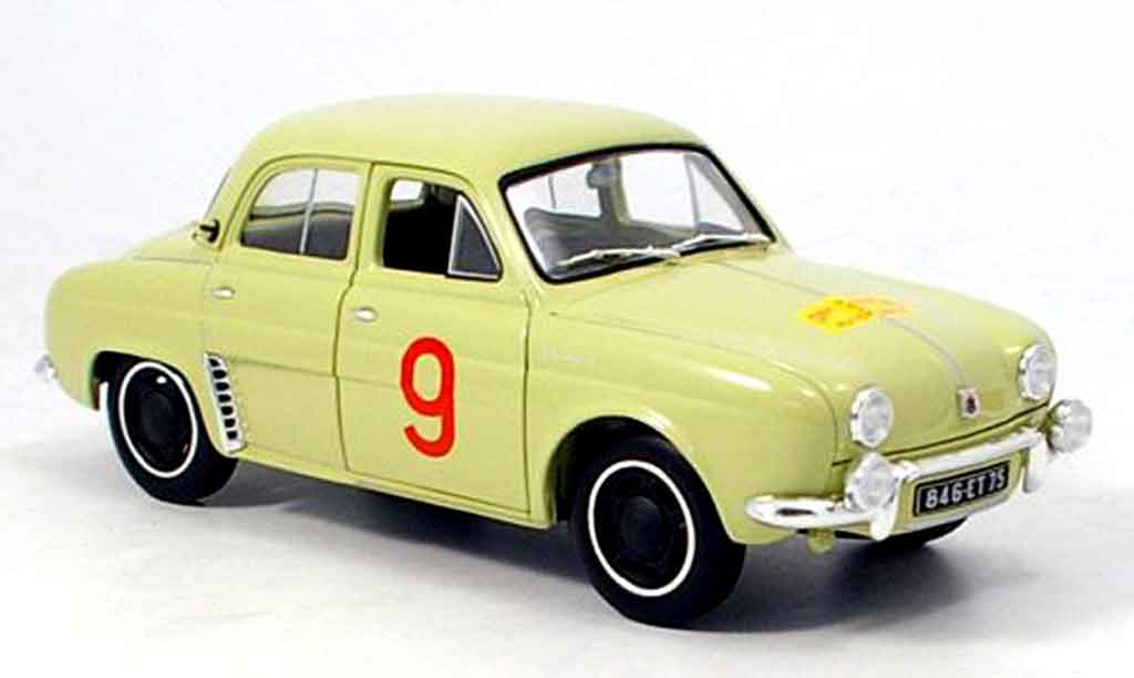 Renault Dauphine 1/18 Norev no.9 tour de course 1956 modelauto