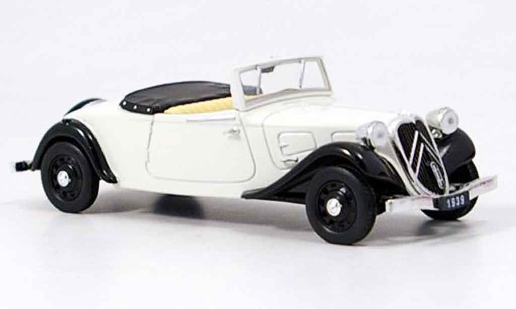 Citroen Traction Roadster 1/43 Eagle Roadster wit 1939 modelauto
