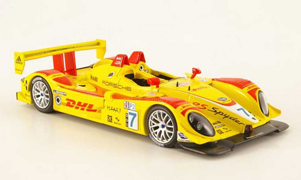 Porsche RS Spyder 1/43 Minichamps Spyder No.7 DHL ALMS GP Long Beach 2007 modelauto