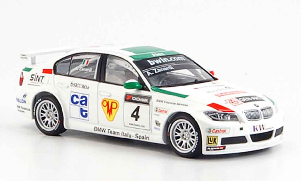 Bmw 320 E90 1/43 Minichamps E90 si 3er WTCC Zanardi 2006 modelauto