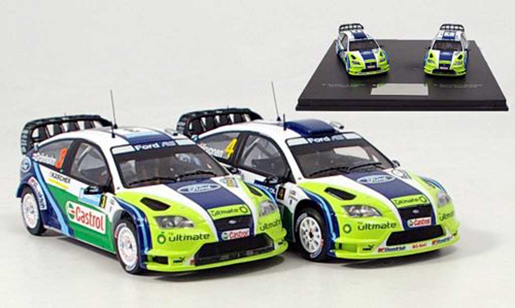 Ford Focus RS WRC 1/43 IXO RS WRC Set avec zwei Modellen 2006 modelauto