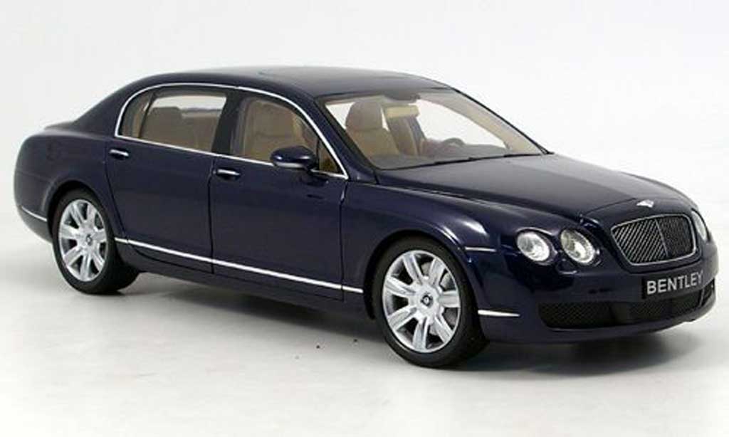 Bentley Continental Flying 1/18 Minichamps Flying spur blauw 2006 modelauto