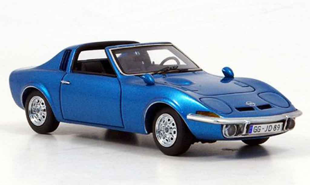 Opel GT Aero 1/43 Neo blauw 1969 modelauto