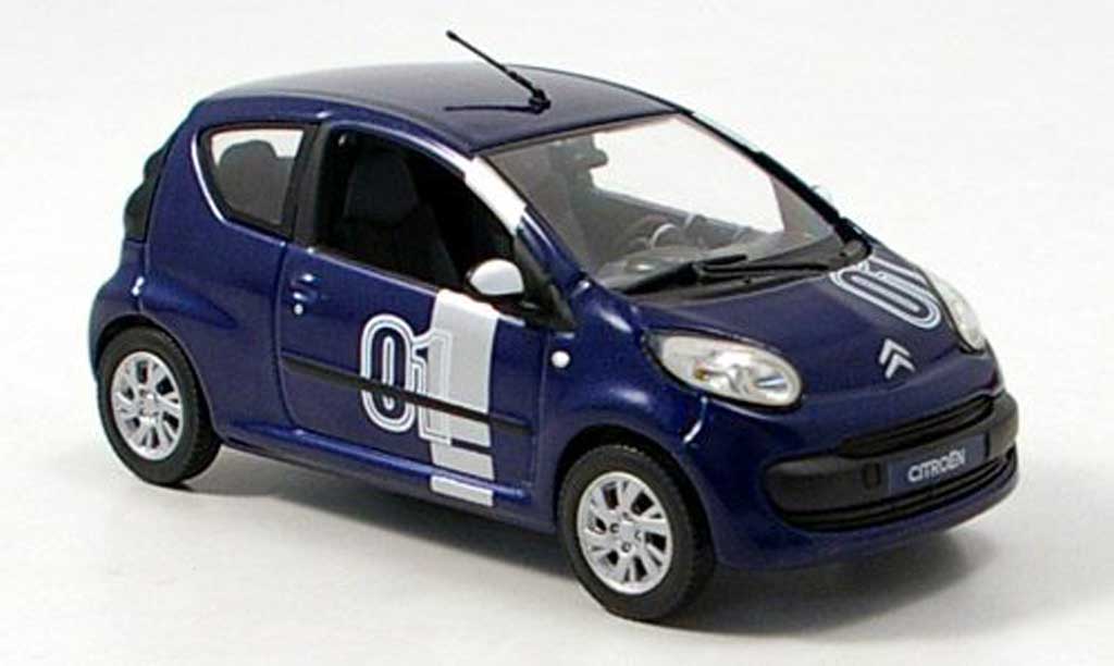 Citroen C1 1/43 Norev Chrono No.01 blauw 2007 modelauto