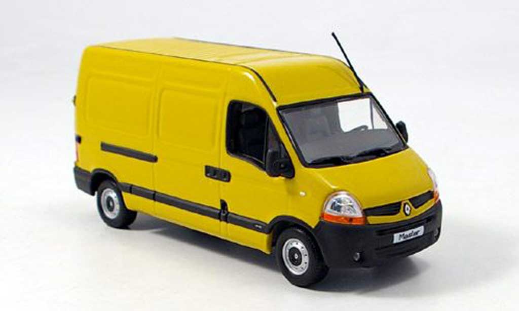 Renault Master 1/43 Norev Boite geel 2006 modelauto