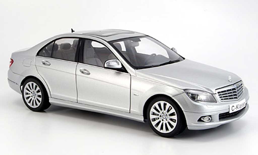 Mercedes Classe C 1/18 Autoart sedan (w 204) elegance grijs modelauto