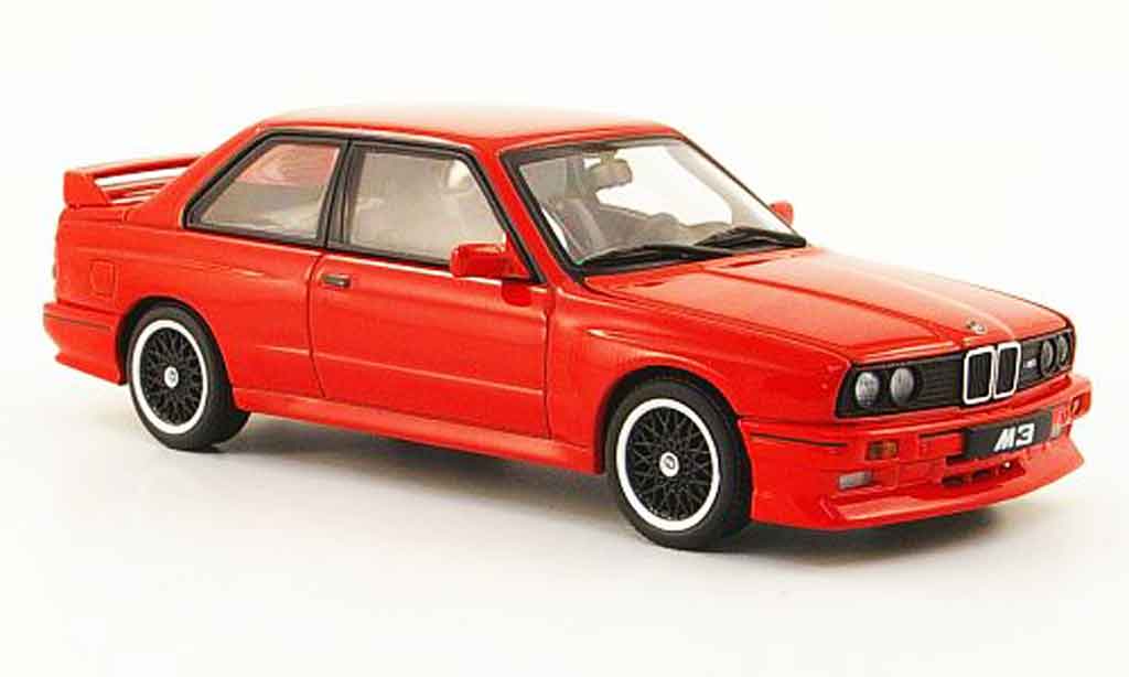 Bmw M3 E30 1/43 Autoart E30 Evolution Cecotto Edition rood 1989 modelauto