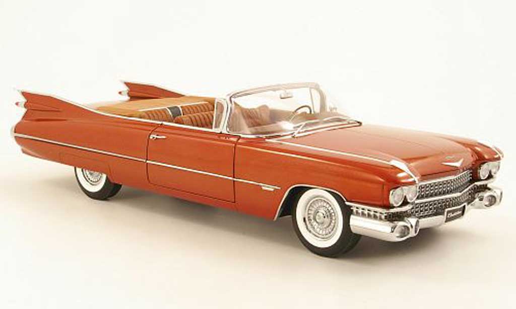 Cadillac Serie 62 1/18 Autoart Cabriolet bruin 1959 modelauto