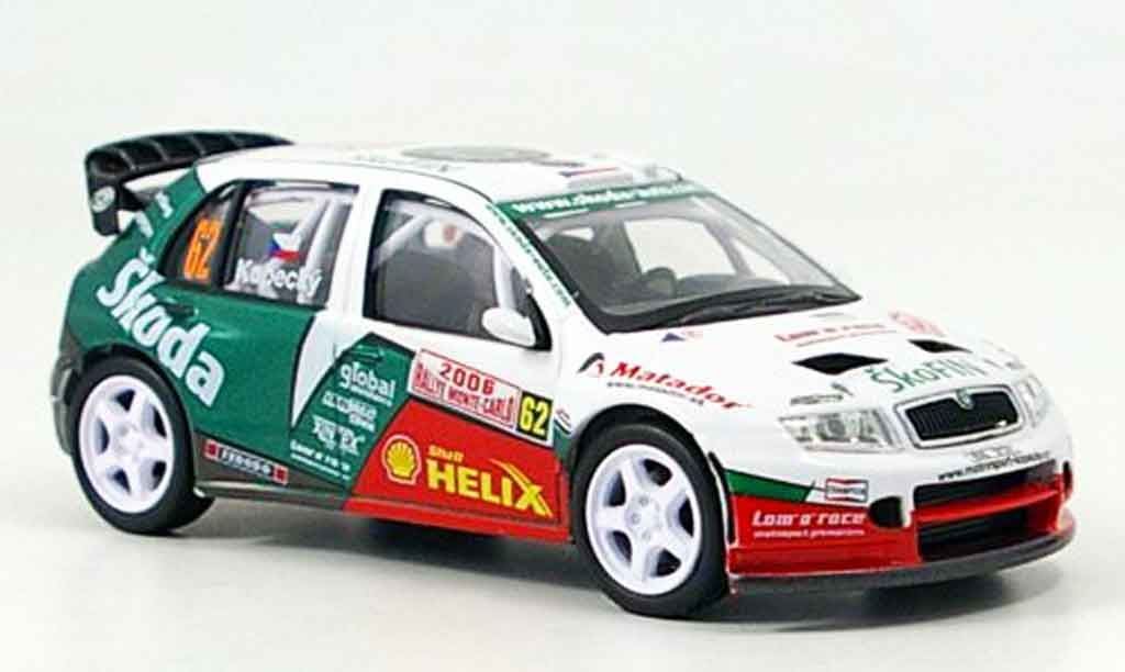 Skoda Fabia WRC 1/43 Abrex WRC evo ii no.62 kopecky modelauto