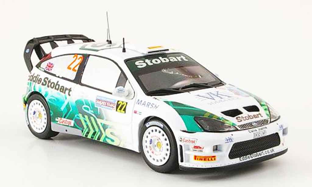 Ford Focus RS WRC 1/43 IXO RS WRC No.22 Higgins Agnew Rally Italien 2005 modelauto