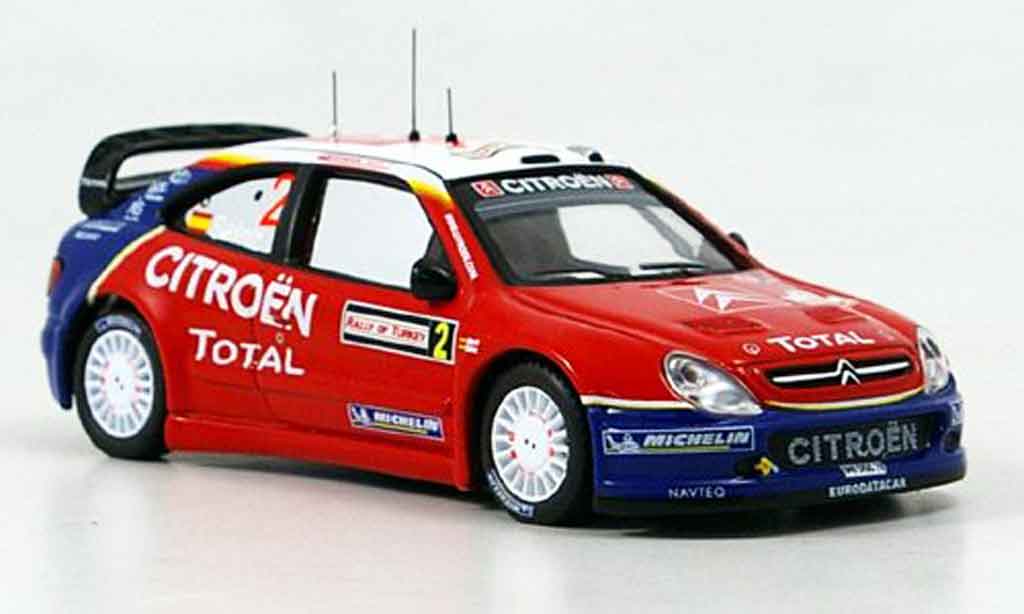Citroen Xsara WRC 2005 1/43 IXO WRC 2005 no.2 sainz marti rallye turkei modelauto