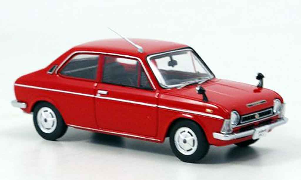 Subaru FF 1/43 Ebbro 1 1100 rood 1969 modelauto
