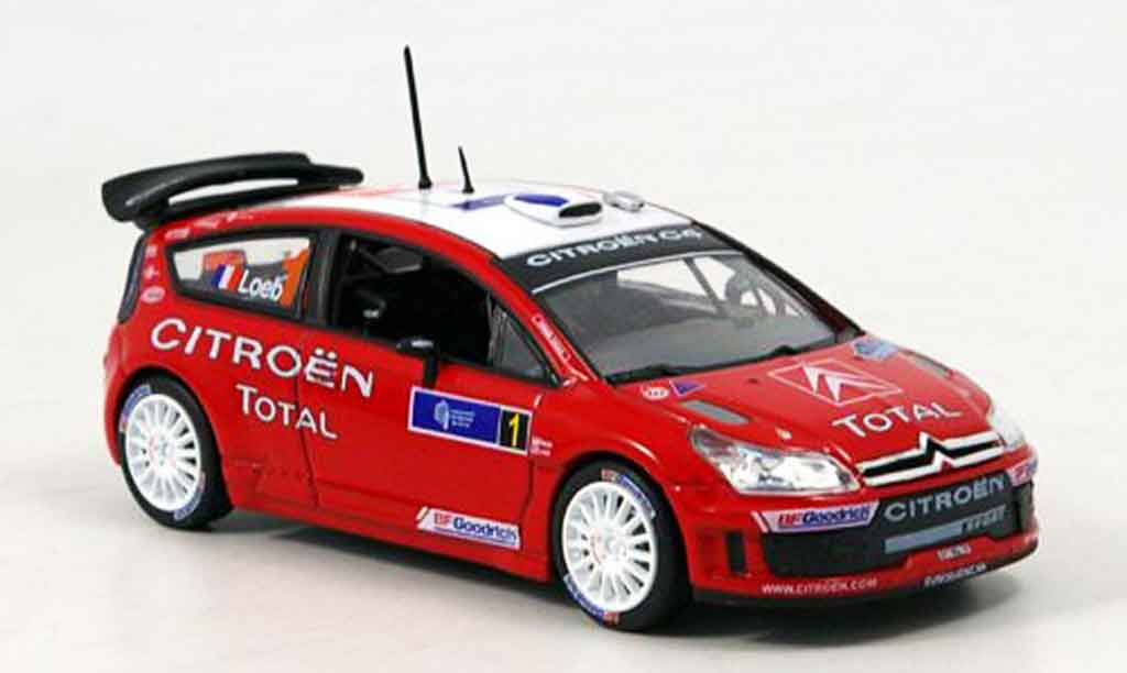 Citroen C4 WRC 2007 1/43 Norev WRC 2007 tour de course loeb elena modelauto