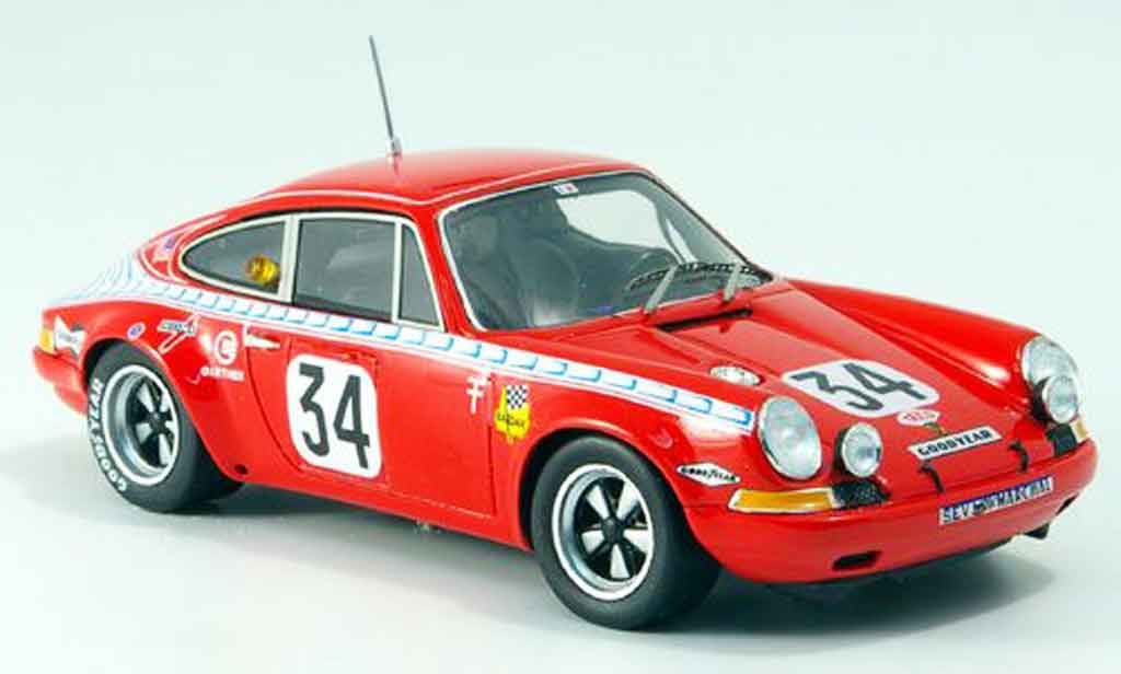 Porsche 911 1/43 Spark S No.34 Le Mans 1971 modelauto