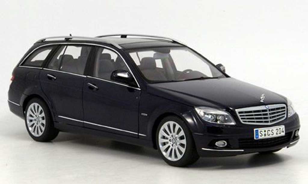 Mercedes Classe C 1/18 Autoart t-modell elegance blauw 2007 modelauto