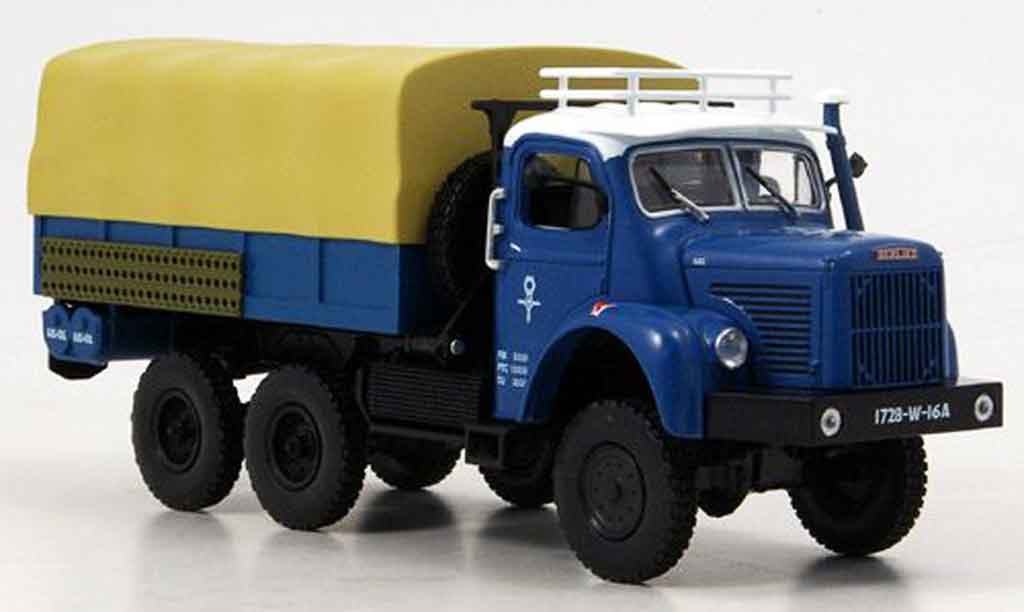 Berliet GBC 1/43 Norev 8 6x6 Gazelle blauw 1959 modelauto