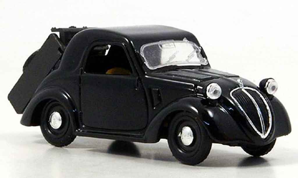 Fiat Topolino 1/43 Brumm zwart 2007 modelauto
