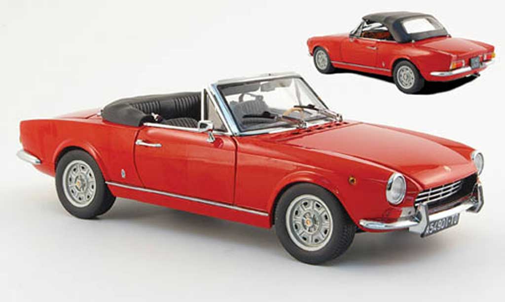 Fiat 124 Spider 1/18 Sun Star Spider (as1) rood modelauto