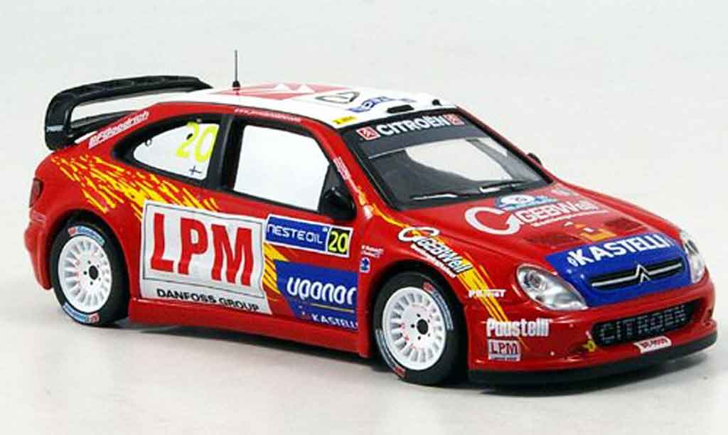 Citroen Xsara WRC 2006 1/43 IXO WRC 2006 no.20 tuohino rallye finnland modelauto
