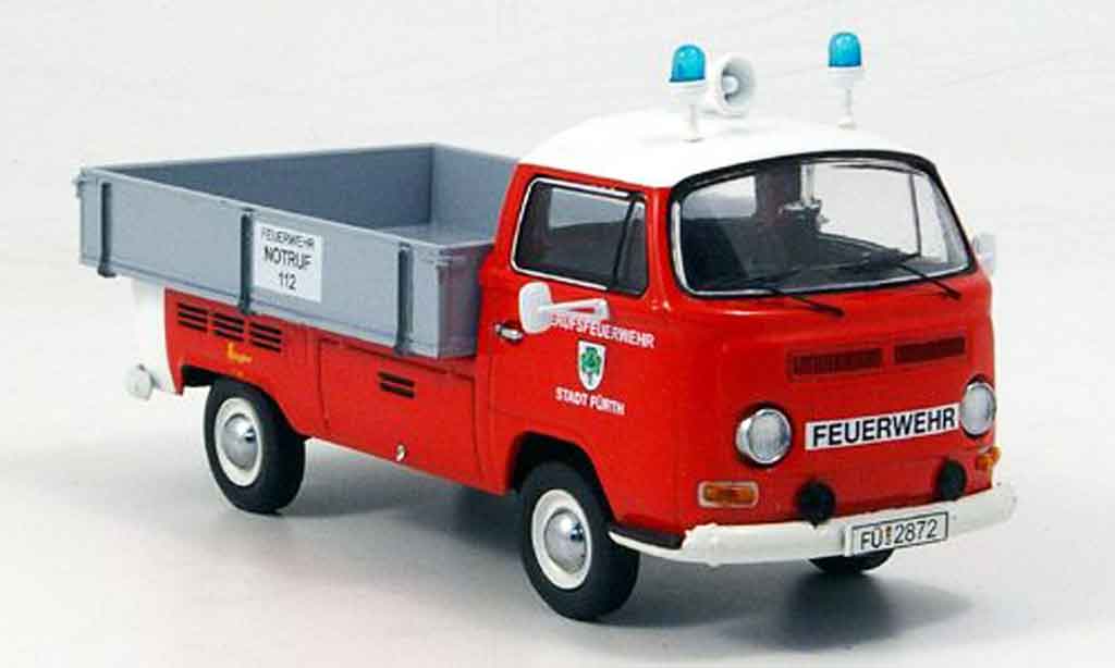 Volkswagen Combi 1/43 Schuco t2a bus berufspompier stadt furth modelauto