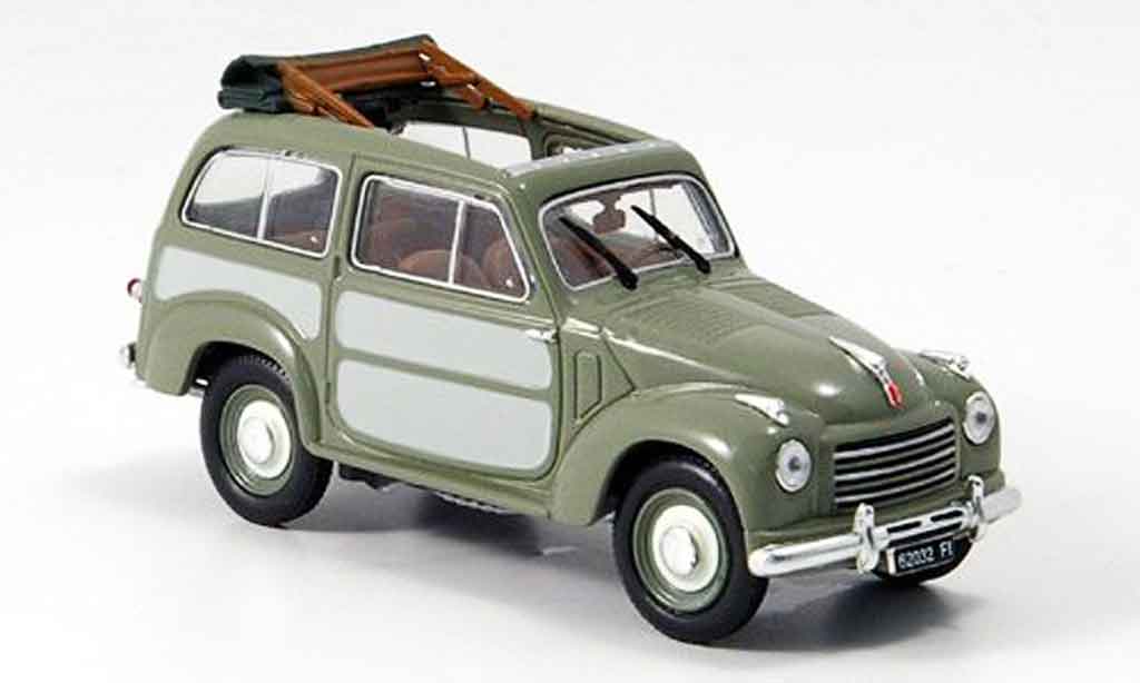 Fiat 500 1/43 Norev Belvedere grijs 1952 modelauto