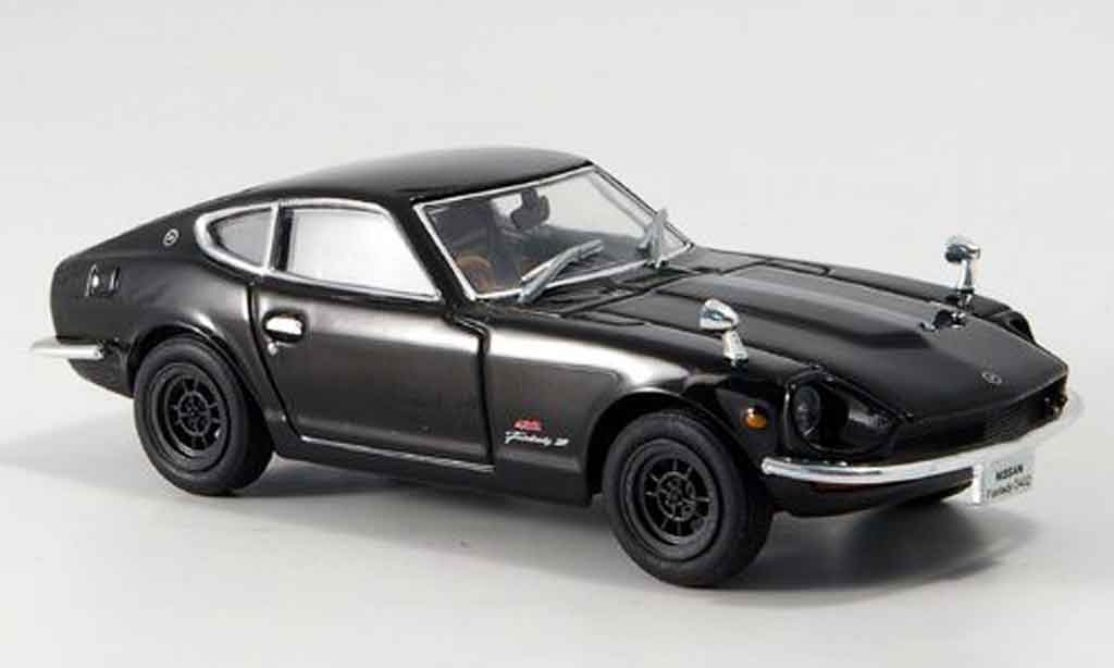 Nissan Fairlady Z S30 1/43 Norev S30 zwart 1969 modelauto