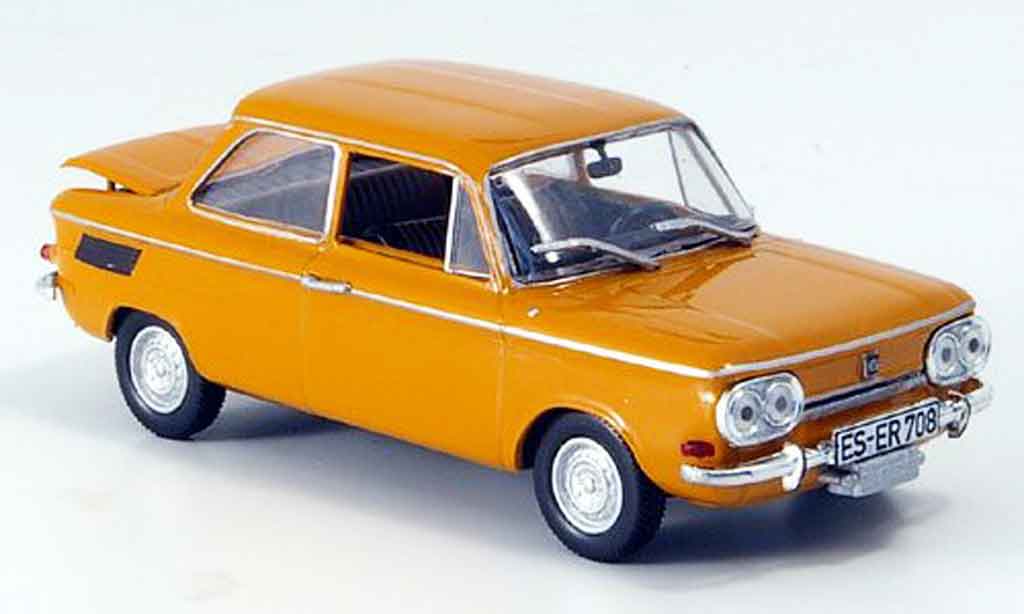 NSU TTS 1/43 Norev oranje Targa 1968 modelauto