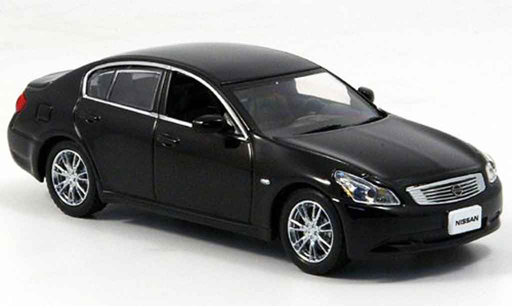 Nissan Skyline 350 GT 1/43 J Collection 350 GT zwart 2006 modelauto