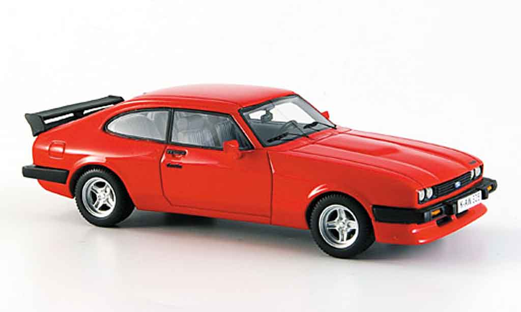 Ford Capri 1/43 Neo MK III Turbo rood modelauto