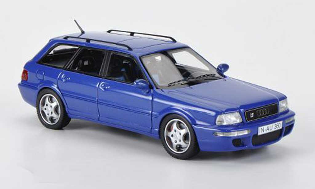 Audi RS2 1/43 Neo blauw modelauto