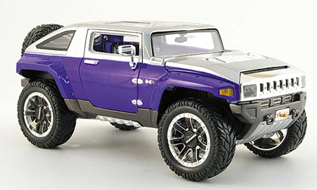 Hummer HX 1/18 Maisto concept blauw grijs tuning modelauto