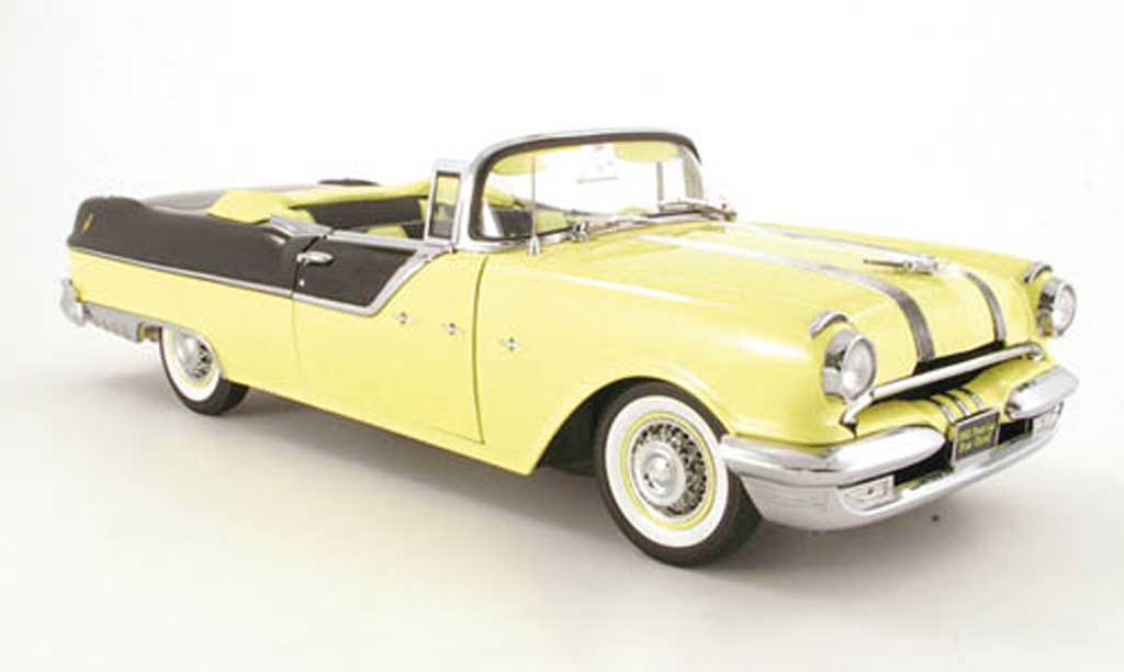 Pontiac Star Chief 1/18 Sun Star cabriolet geel/zwart 1955 modelauto