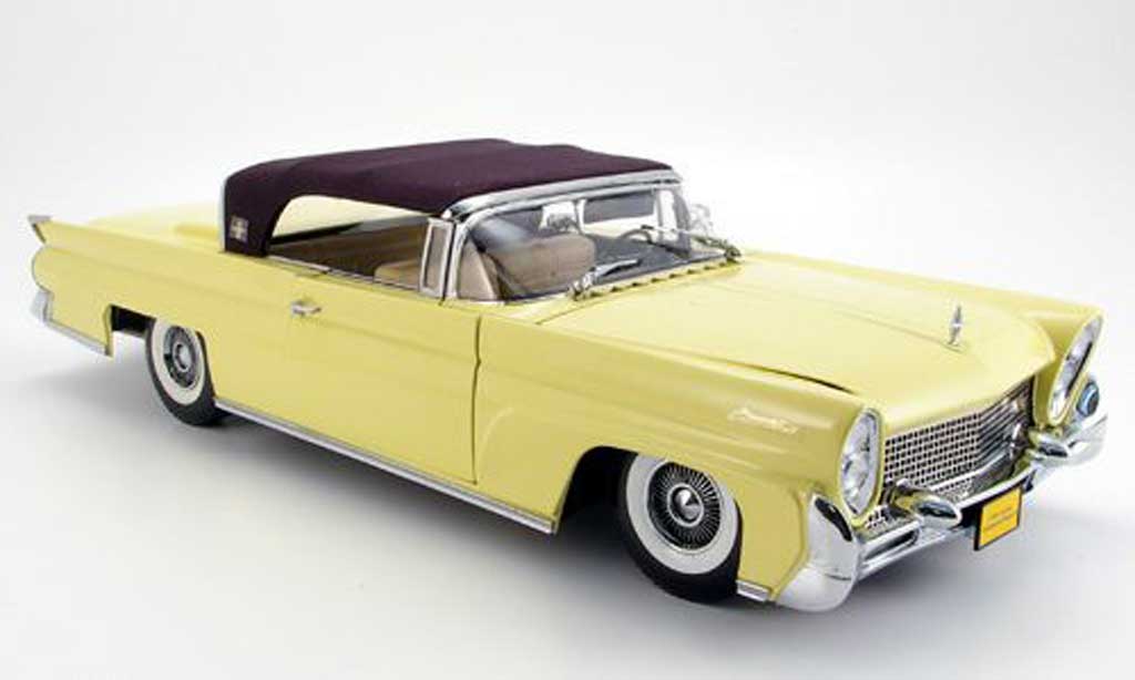 Lincoln Continental 1958 1/18 Sun Star 1958 mark iii geel modelauto