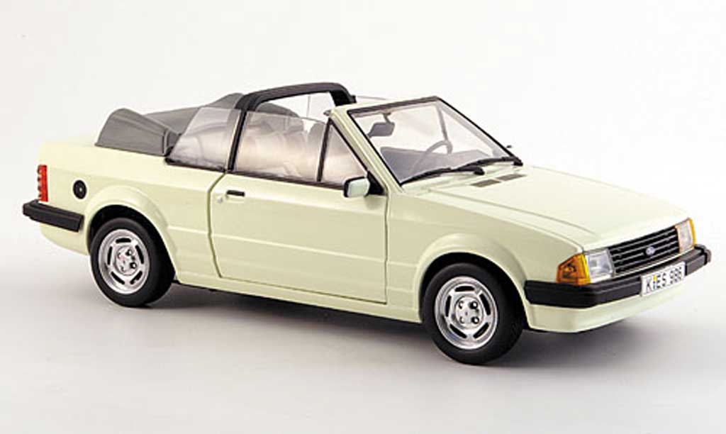 Ford Escort MK3 1/18 Sun Star MK3 gl cabriolet cremewit 1984 modelauto
