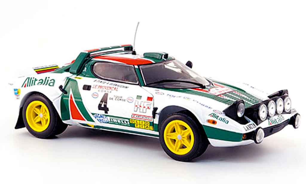 Lancia Stratos 1/18 Sun Star no. 4 zweiter platz tour de corse 1977 modelauto