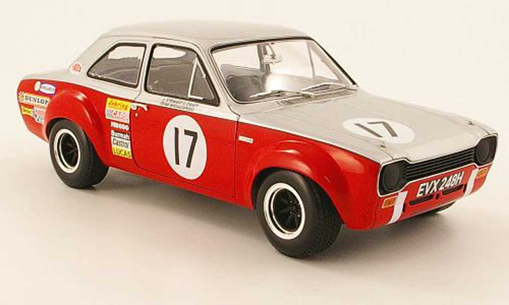 Ford Escort MK1 1/18 Minichamps MK1 tc no.17 xxxv rac tt grijsstone 1970 modelauto
