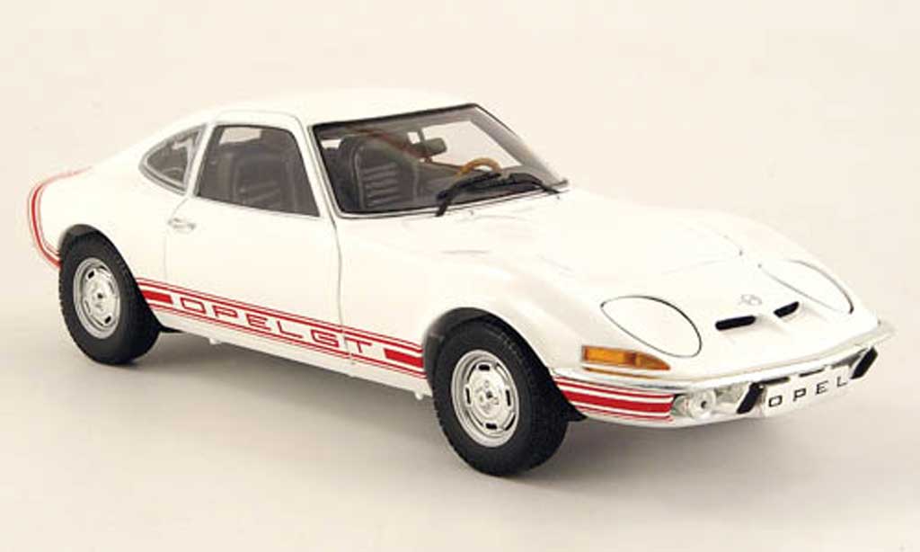 Opel GT 1/18 Minichamps 1900 wit 1970 modelauto